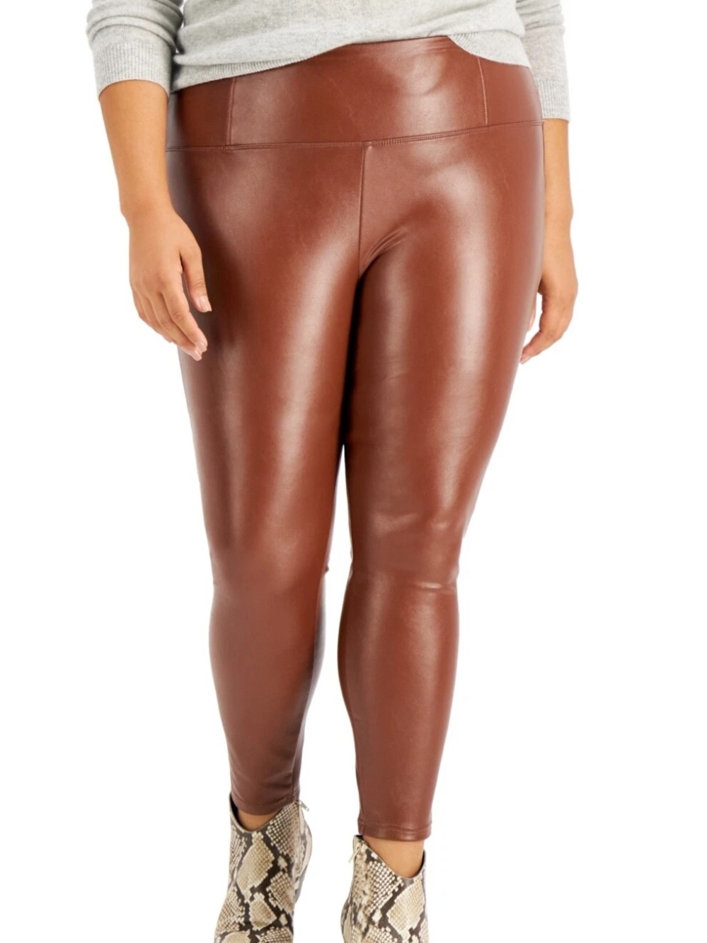 Tinseltown Trendy Faux Leather Leggings